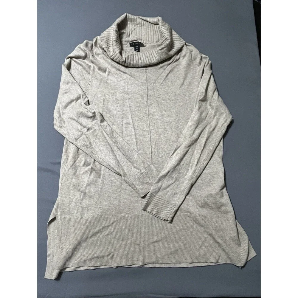 TRIBAL Tan Soft Knit Turtleneck Sweater Women's Size TG/XL
